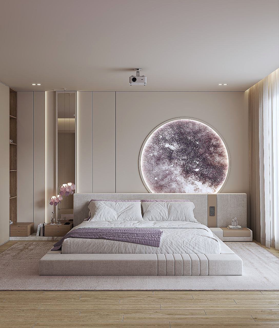 Bedroom, light tones — Aşağısöğütönü House and Interior