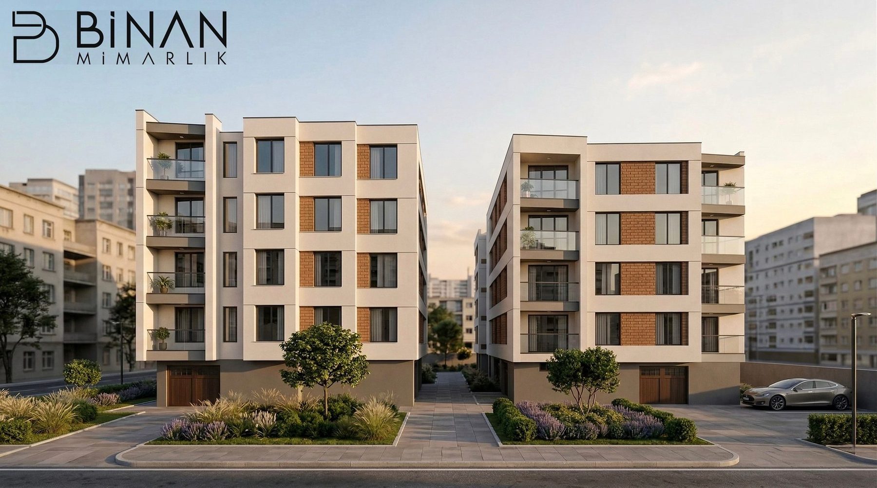 Facade and setbacks — Çankaya Housing