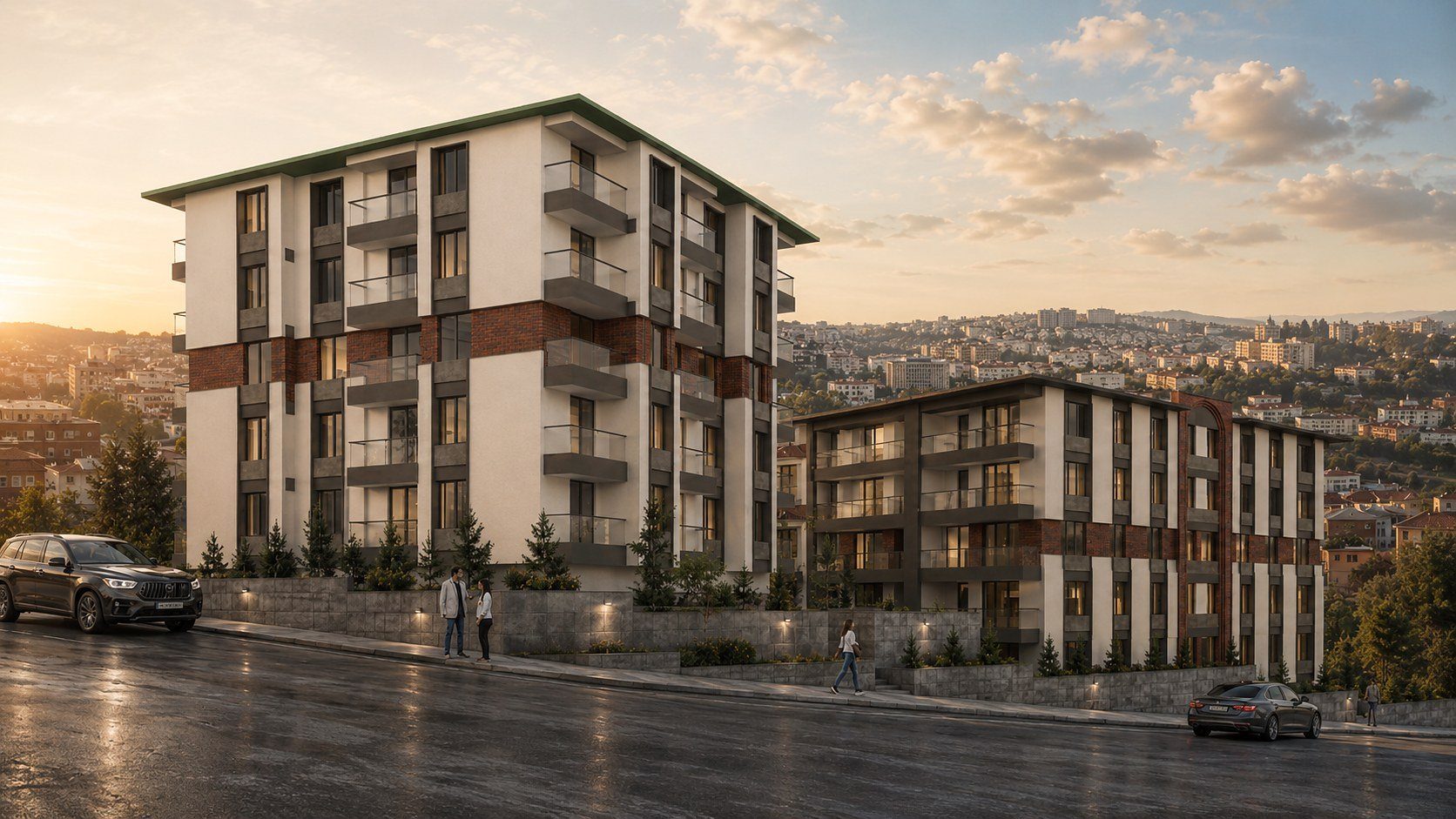 Evening view — Karapınar Housing