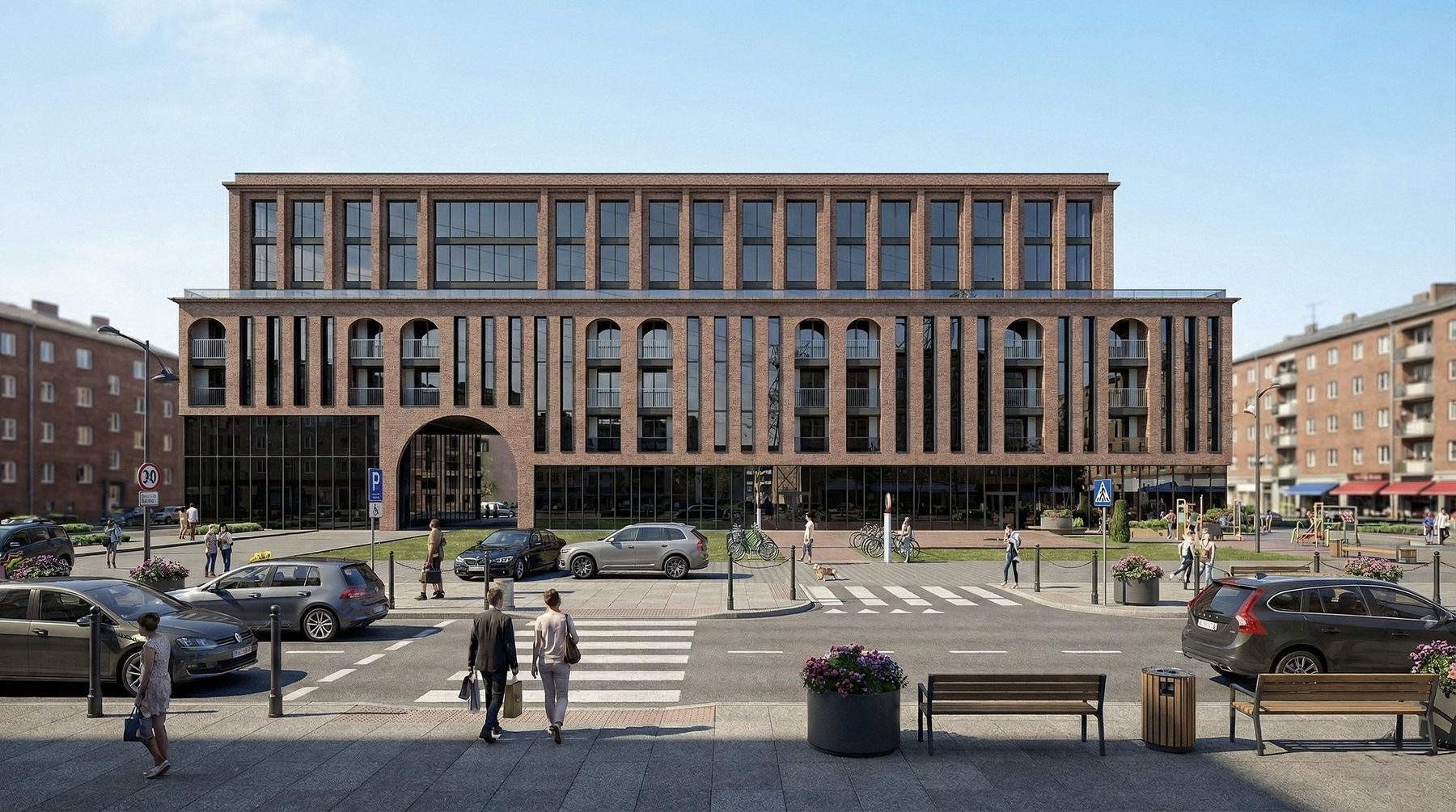 Square and entrance arch — Kurtuluş Mixed-Use