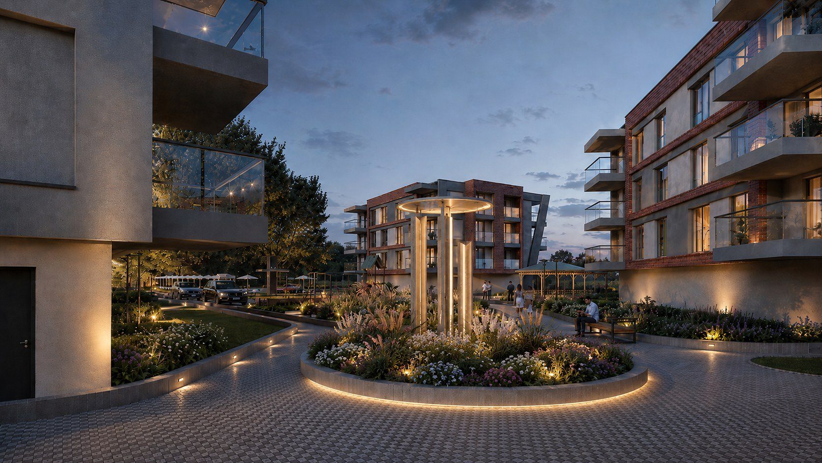 Day and night — Yaşamkent Housing Complex
