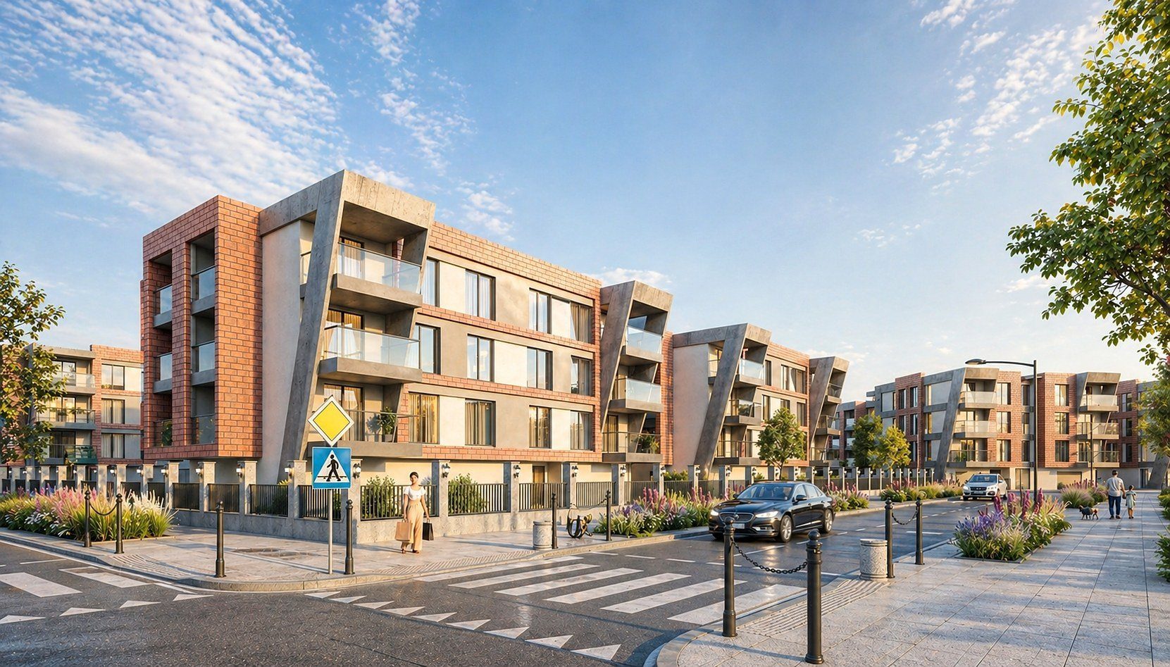 Facade composition — Yaşamkent Housing Complex