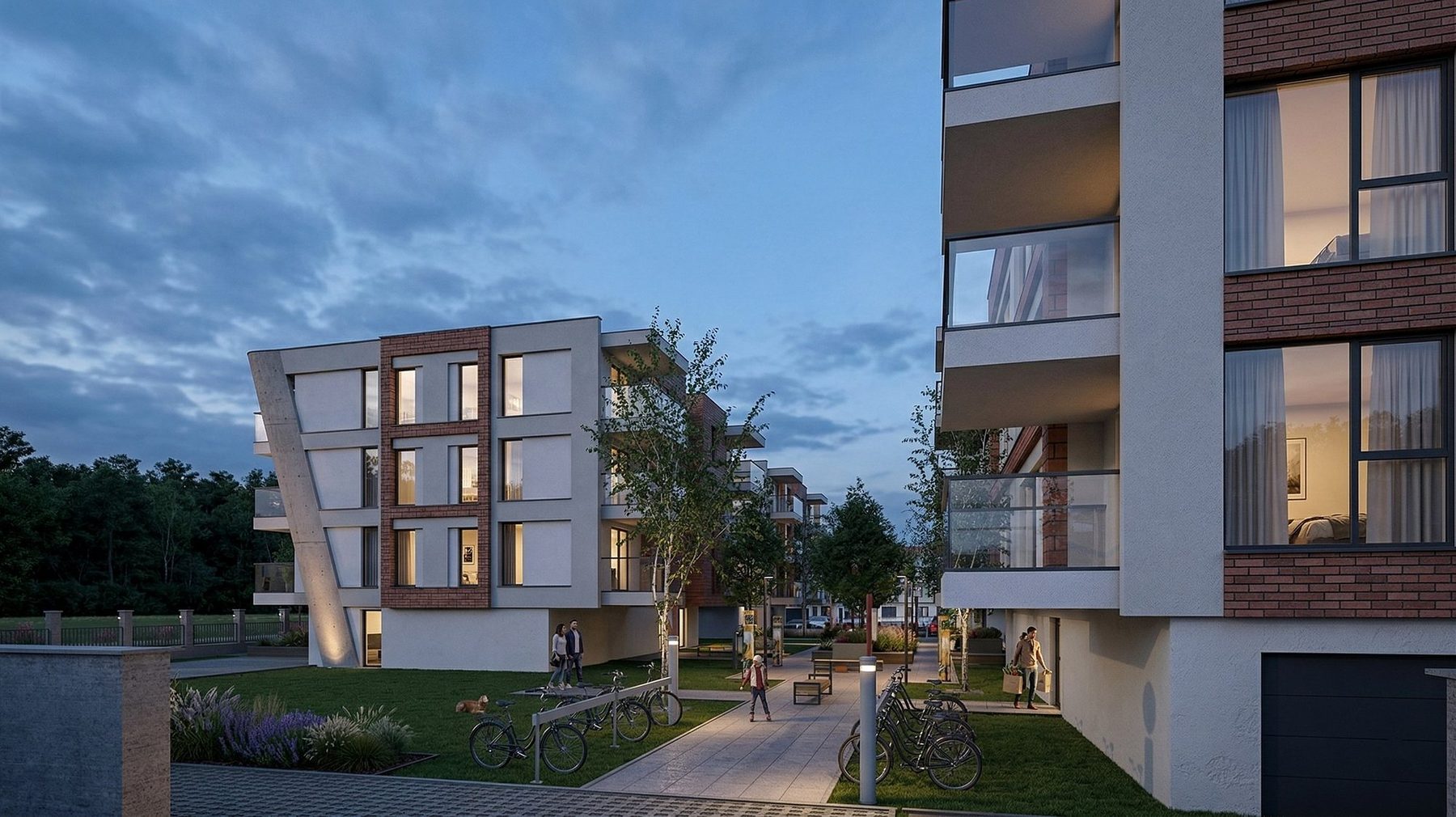Blocks and street — Yaşamkent Housing Complex